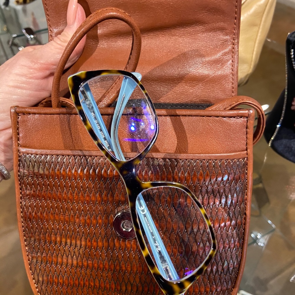 Brighton leather woven crossbody bag - Picture 8 of 10